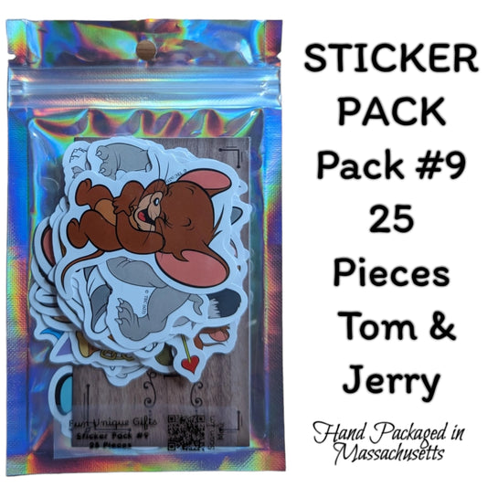 STICKER PACK - Pack #9 - 25 Pieces - Tom & Jerry