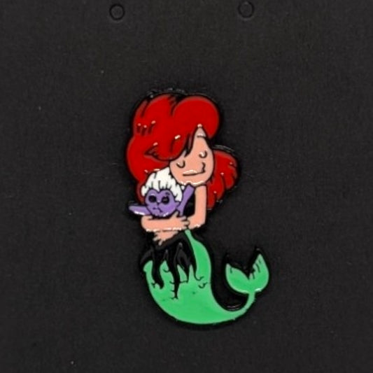 Ariel hugging Ursula Enamel Pin #67