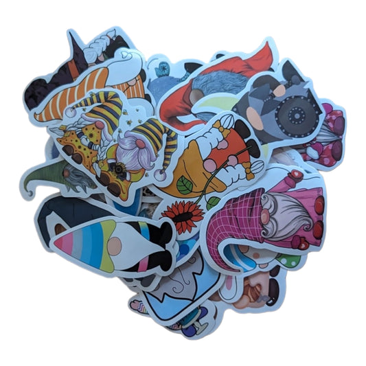 STICKER PACK - Pack 56 - Gnomes - 25 pieces