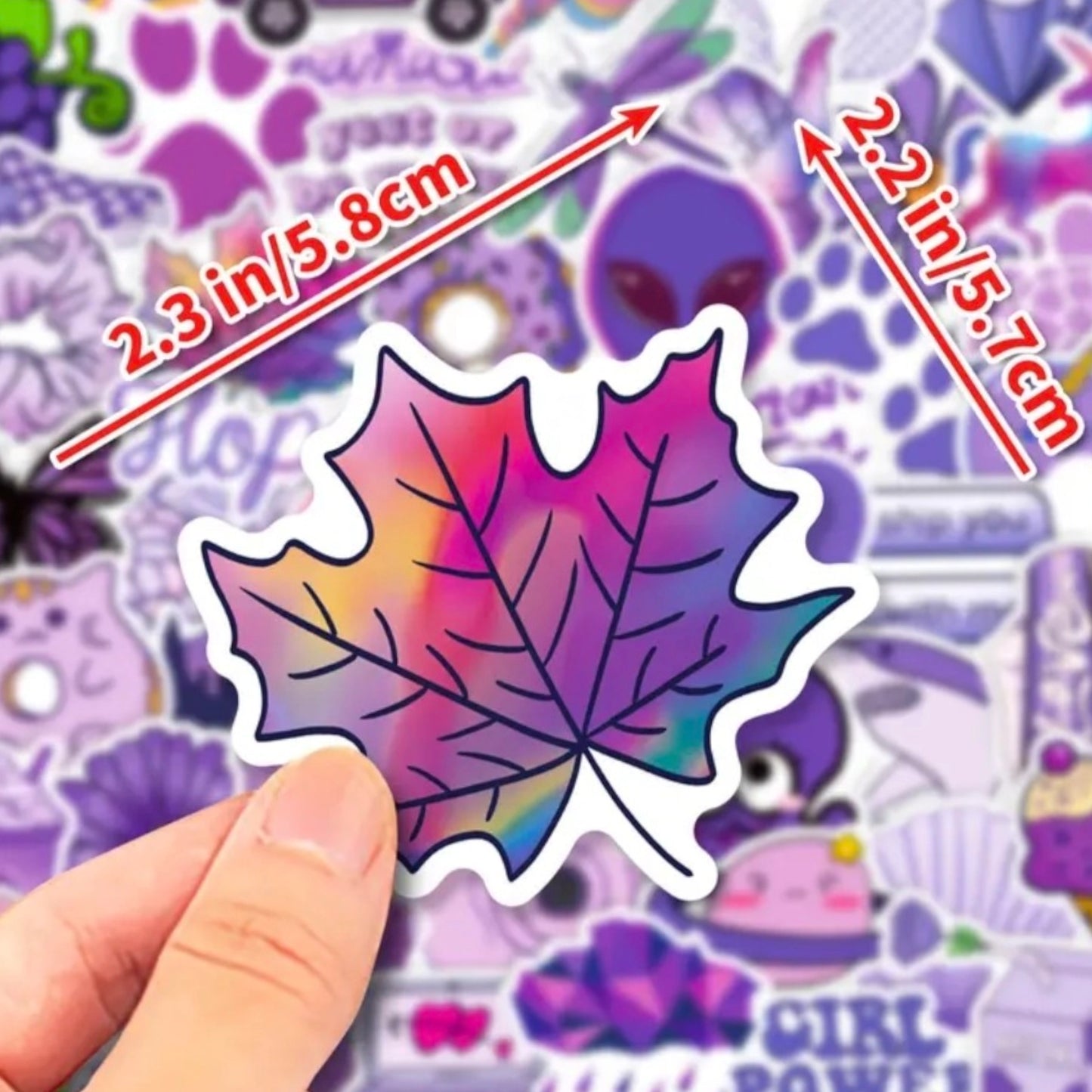 Sticker Pack #66 - Purple 💜 50 pieces