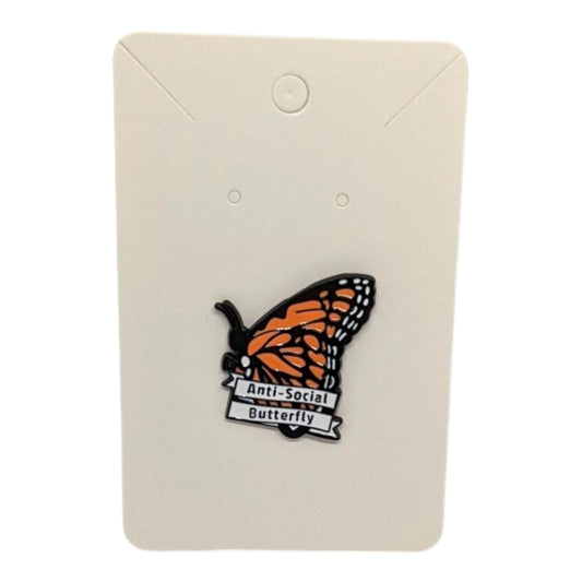 Anti-Social Butterfly Enamel Pin #27