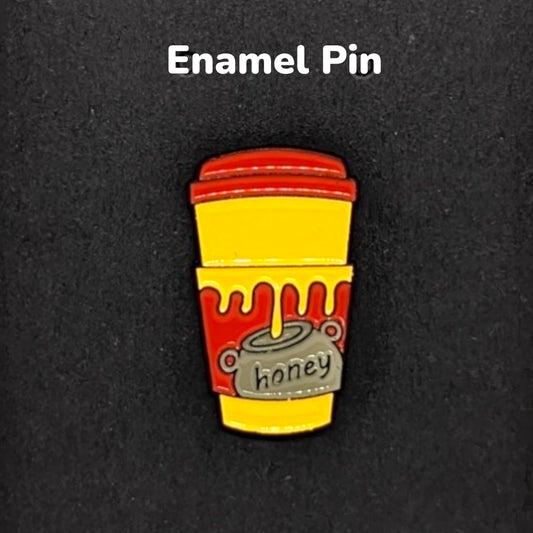 Cartoon Themed Coffee Cup Enamel Pin #165