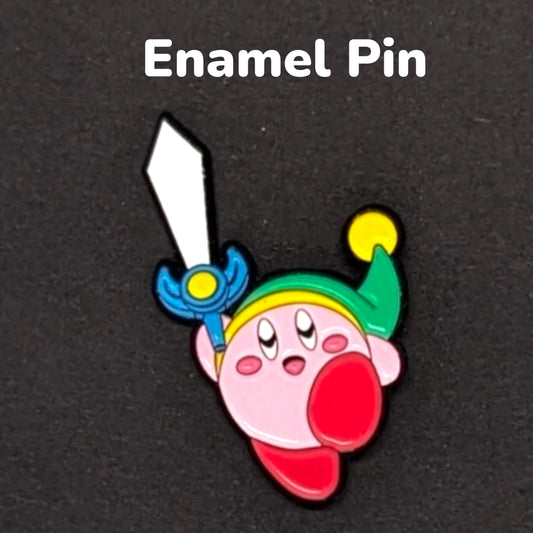 Kirby as Zelda Enamel Pin #201