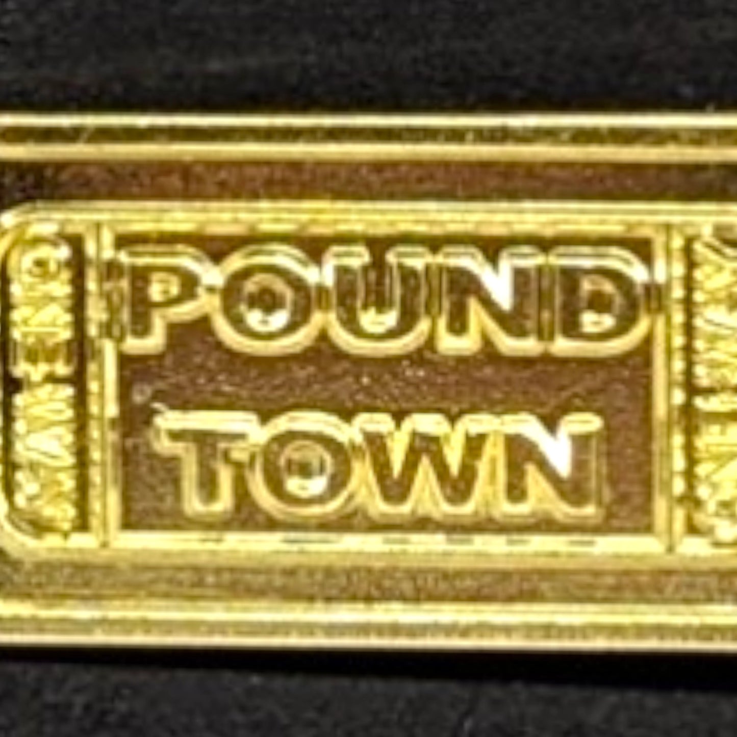Pound Town Golden Ticket Enamel Pin #200