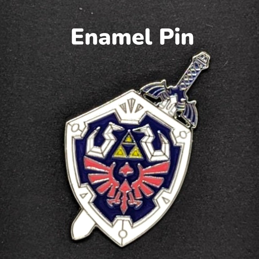 Zelda Sword and Shield Enamel Pin #209